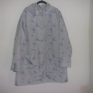 Lightweight Rain Slicker w/Removable Hood